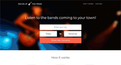 Desktop Screenshot of bandsoftheweek.com